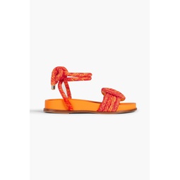 V-Knot braided cord sandals