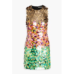 Clyde sequined crepe mini dress