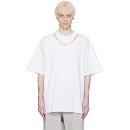 White Ballchain T Shirt 241820M213000