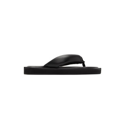 Black Geta Flip Flop Sandals 221820F124004