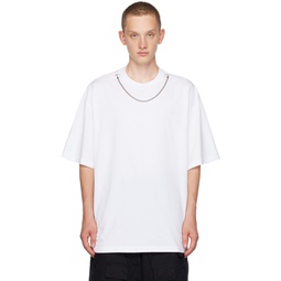 White Ballchain T Shirt 232820M213003