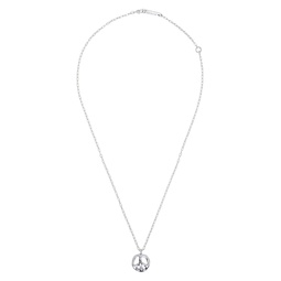 Silver Peace Charm Necklace 222820M145003