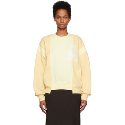 Yellow Varsity Sweatshirt 222820F098000