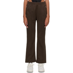 Brown Drawstring Lounge Pants 222820F086000