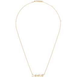 Gold Amb Initial Necklace 241820F023005