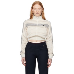 Off-White Cropped Track Jacket 241820F063003