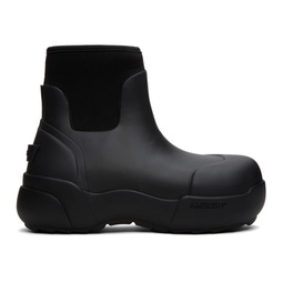 Black Rubber Boots 232820F113000