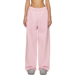 Pink Wide Sweatpants 241820F086001