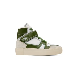 White   Green Ami de Cœur Arcade Sneakers 231482M236002