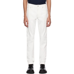 White Slim Fit Jeans 231482M186007