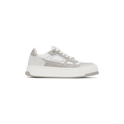 Taupe   White Arcade Sneakers 241482M237005