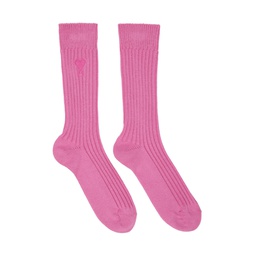 Pink Ami de Cœur Socks 231482M220002