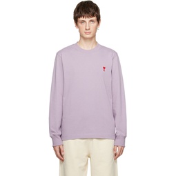 Purple Ami de Cœur Long Sleeve T Shirt 222482M213043