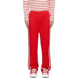 Red Striped Sweatpants 231482M190007