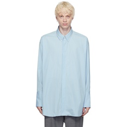 Blue   White Button Down Shirt 232482M192023