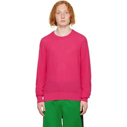 Pink Cotton Sweater 221482M201021