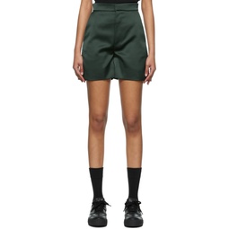 Green Polyester Shorts 221482F088006