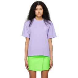 SSENSE Exclusive Purple Ami de Coeur T-Shirt 231482F110034