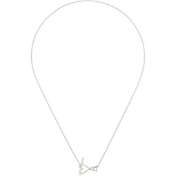 Silver Ami De Coeur 2 In 1 Chain Necklace 241482F023001