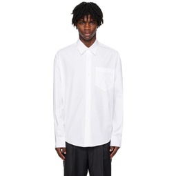White Boxy Fit Shirt 232482M192046