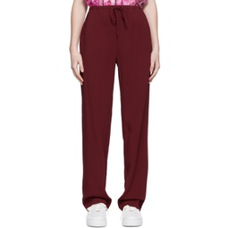 Red Palazzo Trousers 222482F087001