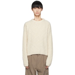 Off-White Textured Sweater 232482M201016