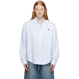 Blue & White Ami de Coeur Shirt 241482F109006
