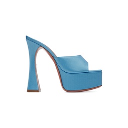 Blue Dalida Heeled Sandals 222415F125022