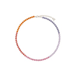 Multicolor Tennis Necklace 241415F023002