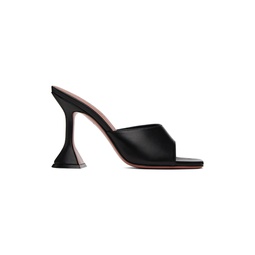 Black Lupita Slipper Heeled Sandals 232415F125030