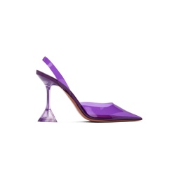 Purple Holli Glass Sling 95 Heels 241415F122025