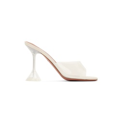 Beige Lupita Glass Slipper 95 Heeled Sandals 241415F125017