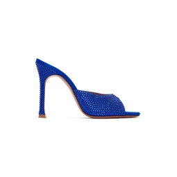 Blue Alexa Crystal Slipper 105 Heeled Sandals 241415F125007