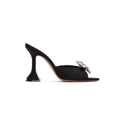 Black Rosie Slipper Heeled Sandals 241415F125035