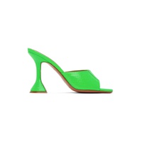 Green Lupita Heeled Sandals 222415F125037