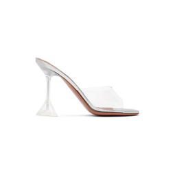 Transparent Lupita Glass Slipper Heeled Sandals 241415F125018
