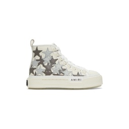 Off White   Gray Stars Court High Sneakers 241886M236000
