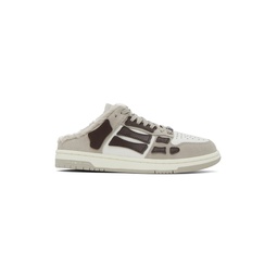 Brown Skel Top Slip On Sneakers 241886F128012