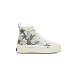 Off White   Gray Stars Court High Sneakers 241886F127000