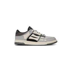Gray   Off White Skel Top Low Sneakers 241886M237021