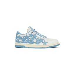 Blue   White Stars Low Sneakers 241886M237026
