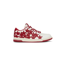 Red   White Stars Low Sneakers 241886M237029