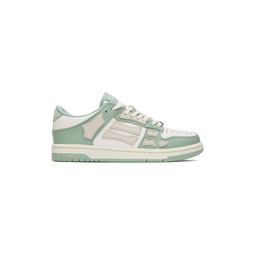 SSENSE Exclusive Green   White Skell Top Low Sneakers 232886M237028