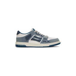 White   Blue Skel Sneakers 232886M237014