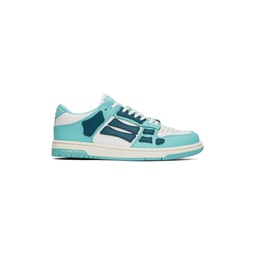Blue   White Skel Top Low Sneakers 232886M237017