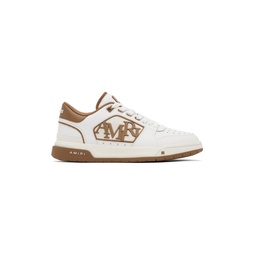 White   Brown Classic Low Sneakers 241886M237056