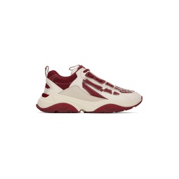 Red   White Bone Runner Low Top Sneakers 231886M237010