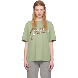 Green Filigree T Shirt 241886F110020