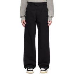 Black Baggy Trousers 231886M191009
