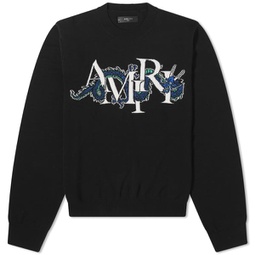 AMIRI CNY Dragon Crew Sweater Black